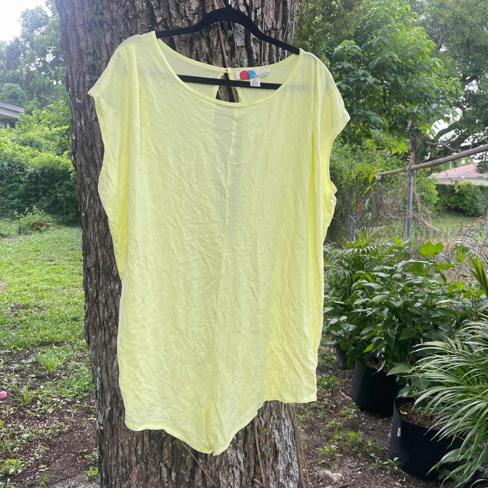 Free People, Small, Ice Cream Romper, Neon Yellow.